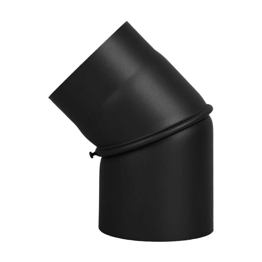 Ofenrohr-Bogen-45-grad-verstellbar_Schwarz-Premium