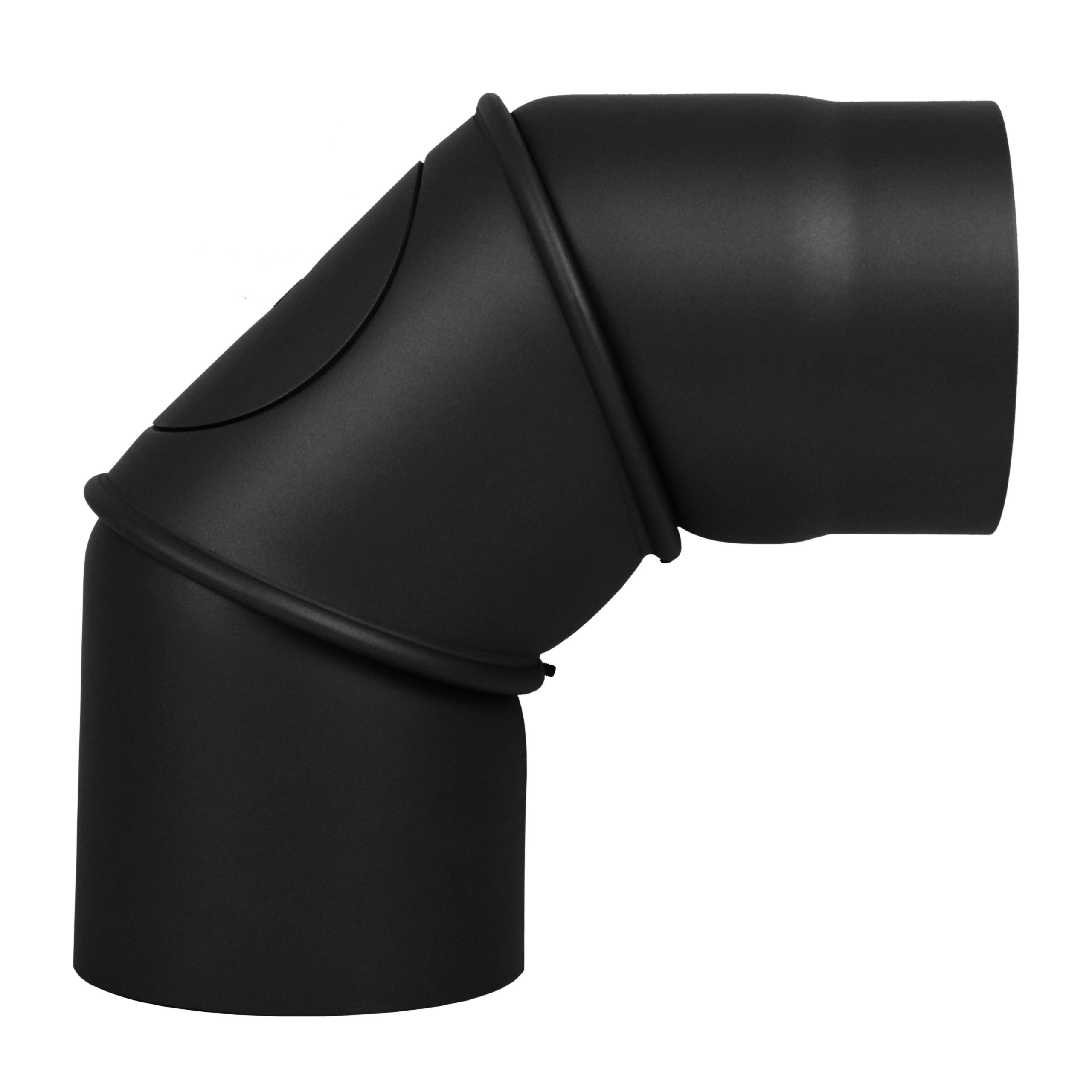 Ofenrohr-Rauchrohr-Bogen-90-mit_Tür-verstellbar-Schwarz-Premium_LANZZAS-Fire_B3