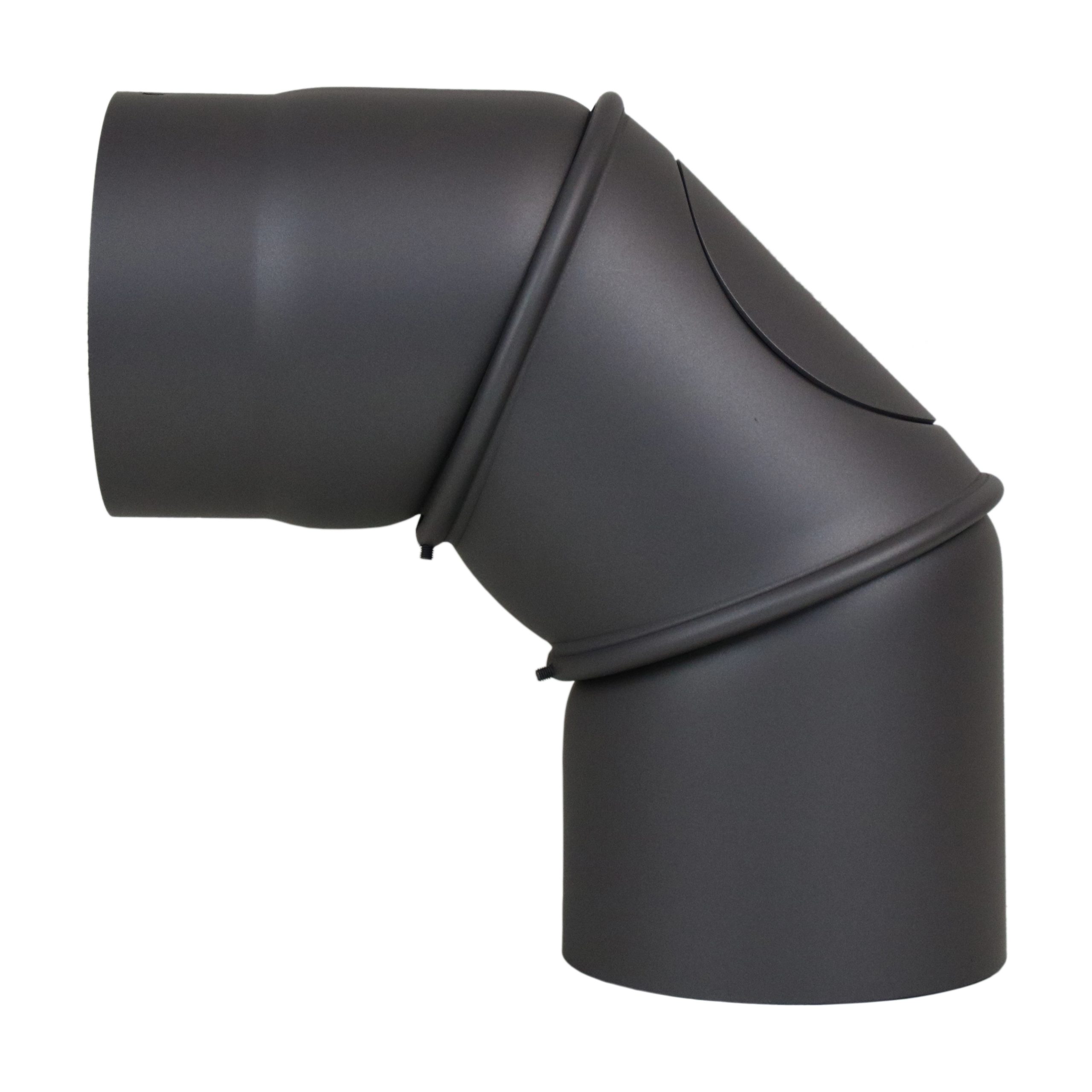 Ofenrohr-Rauchrohr-Bogen-90-mit_Tür-verstellbar-Gussgrau-Premium_LANZZAS-Fire_B1