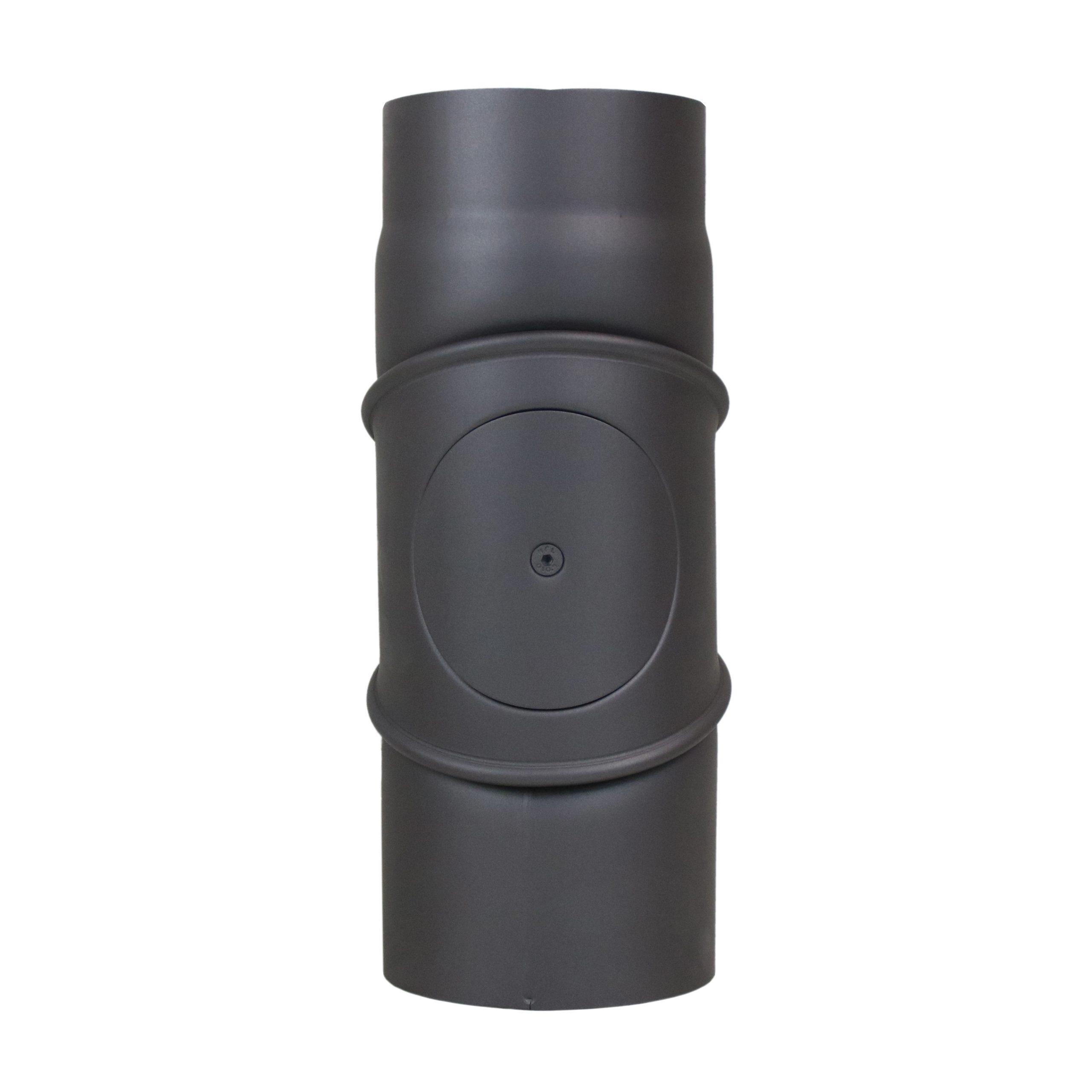 Ofenrohr-Rauchrohr-Bogen-90-mit_Tür-verstellbar-Gussgrau-Premium_LANZZAS-Fire_B5