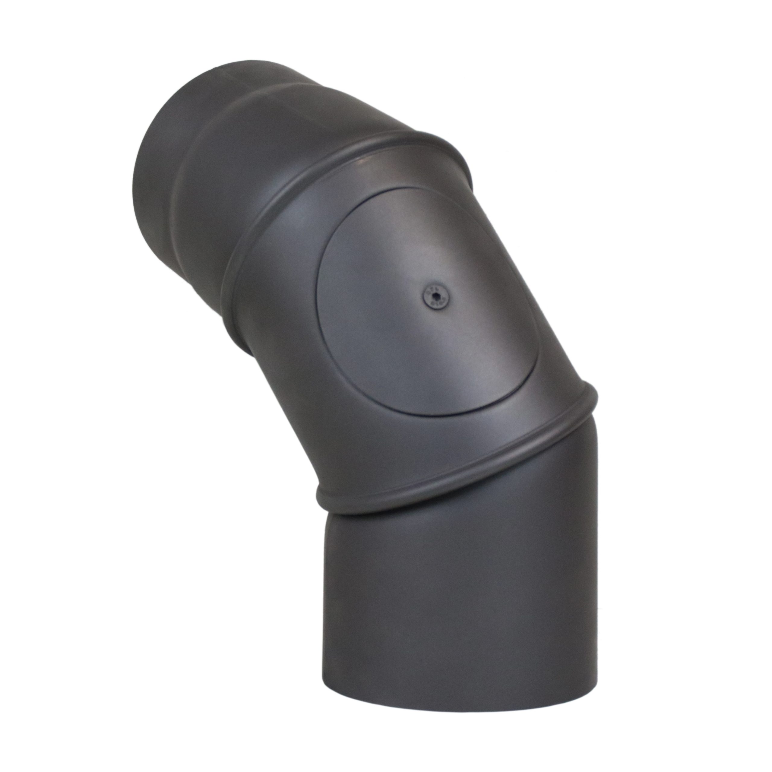 Ofenrohr-Rauchrohr-Bogen-90-mit_Tür-verstellbar-Gussgrau-Premium_LANZZAS-Fire_B6