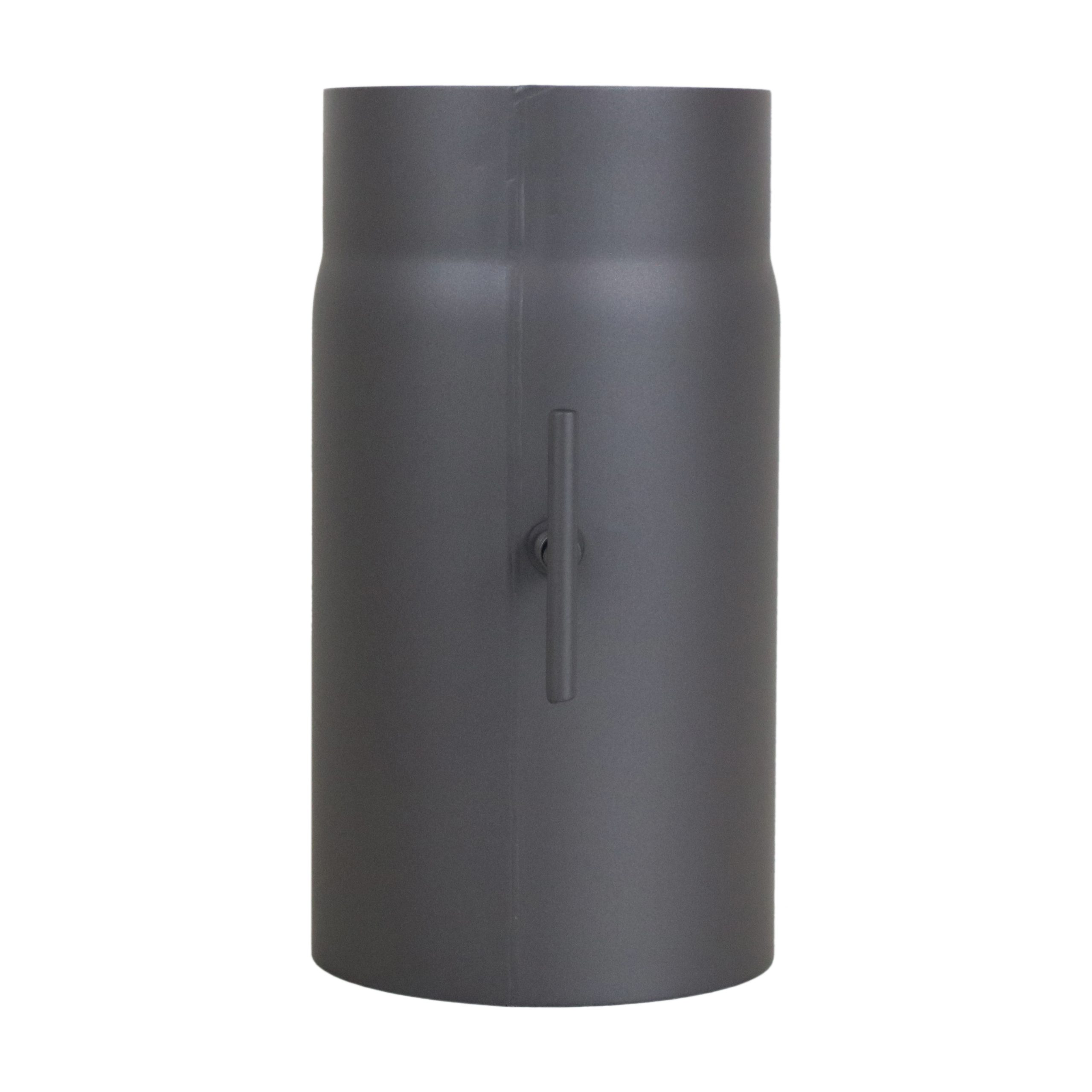 Ofenrohr-Rauchrohr-Verlängerung-250mm_mit_Drosselklappe-Gussgrau-Premium_LANZZAS-Fire_B2